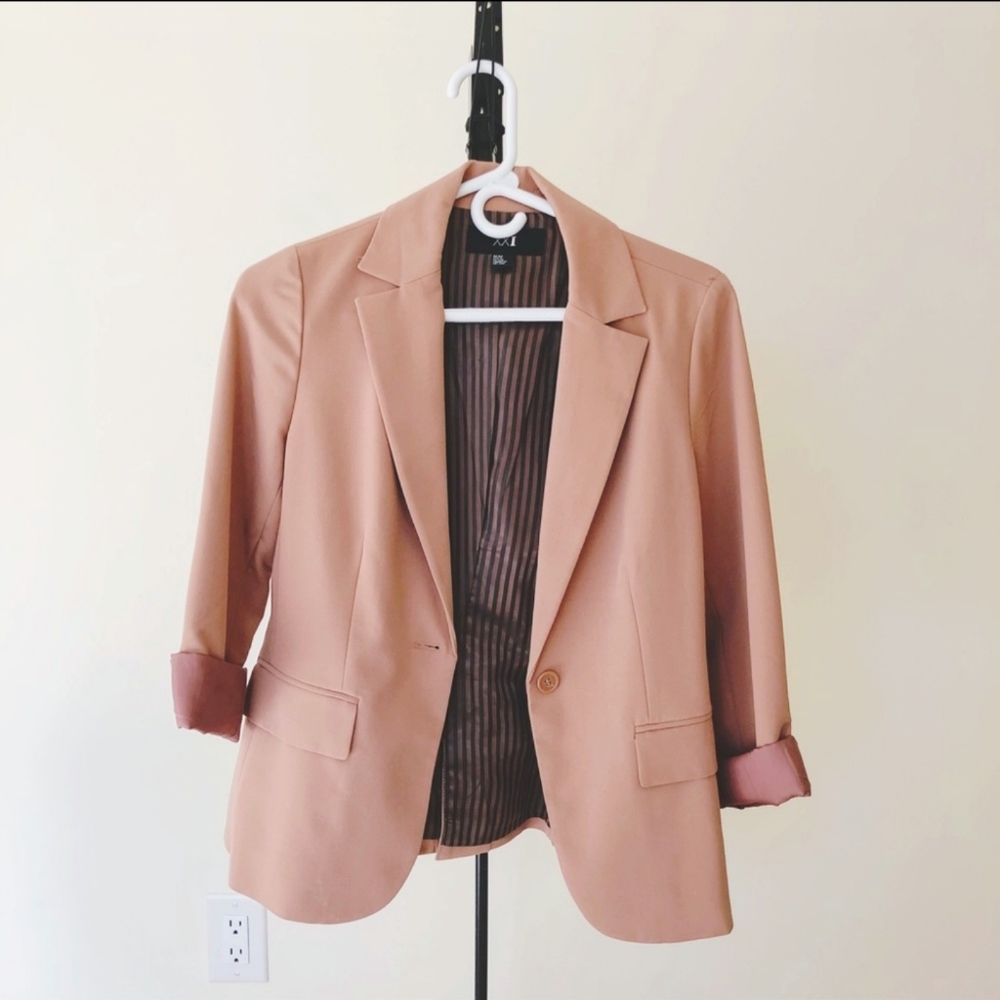 Blush blazer